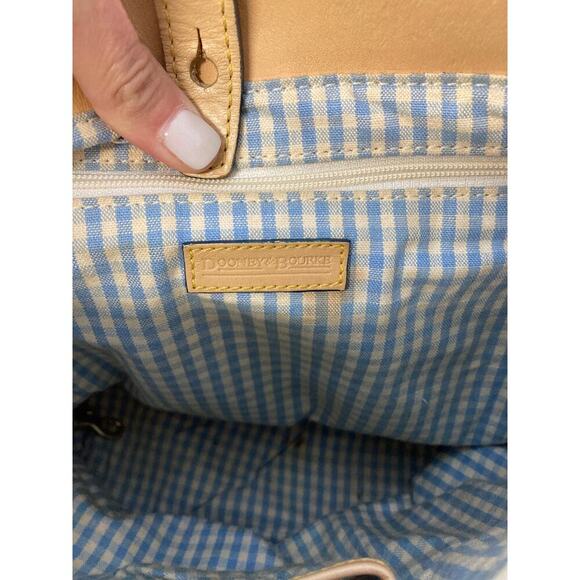 DOONEY & BOURKE COLORFUL COATED CANVAS PLAID SHOULDER BAG - Picture 15 of 16